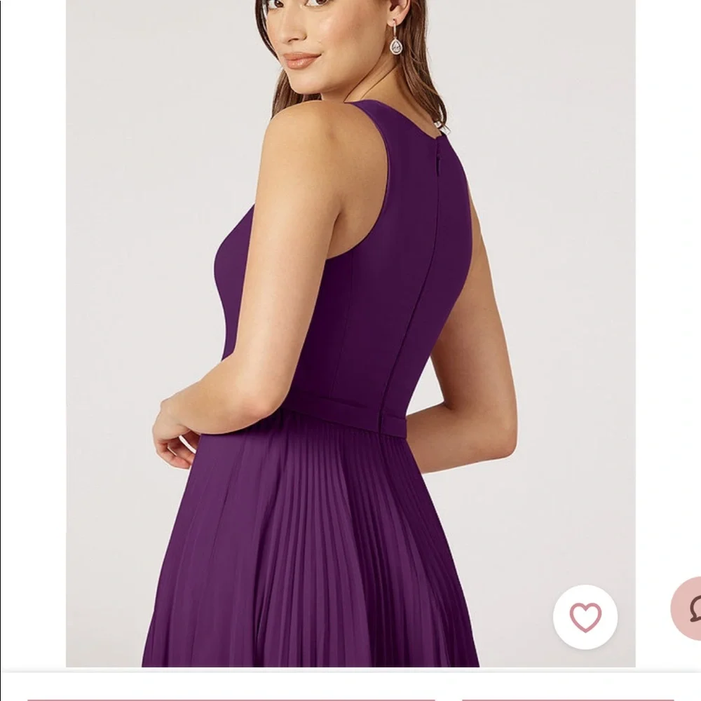 Azazie Lindie in Grape - Picture 6 of 7